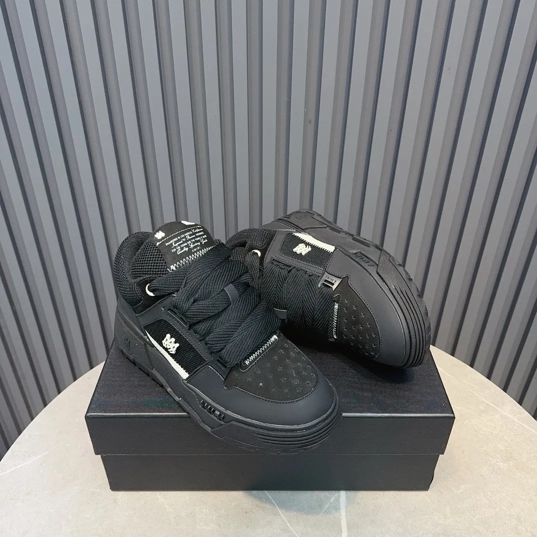 Men's shoes 💰660💰 AMIRI AMIRI trendy brand hot sale 🔥 Available all year round, couples 💑 Official website synchronization Imported fabrics 1⃣️ vs 1⃣️ replica, original factory special original sole, 35-45 (45. non-refundable)